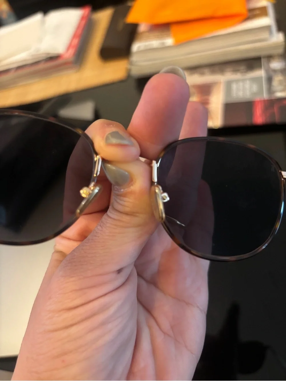 JIMMY FAIRLY Men's Round Metal Sunglasses - Tortoiseshell Frame with Dark Lenses